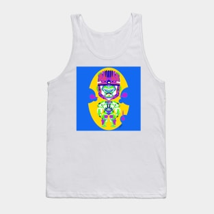 sisimite gorilla in mexican totonac wild robot patterns art Tank Top